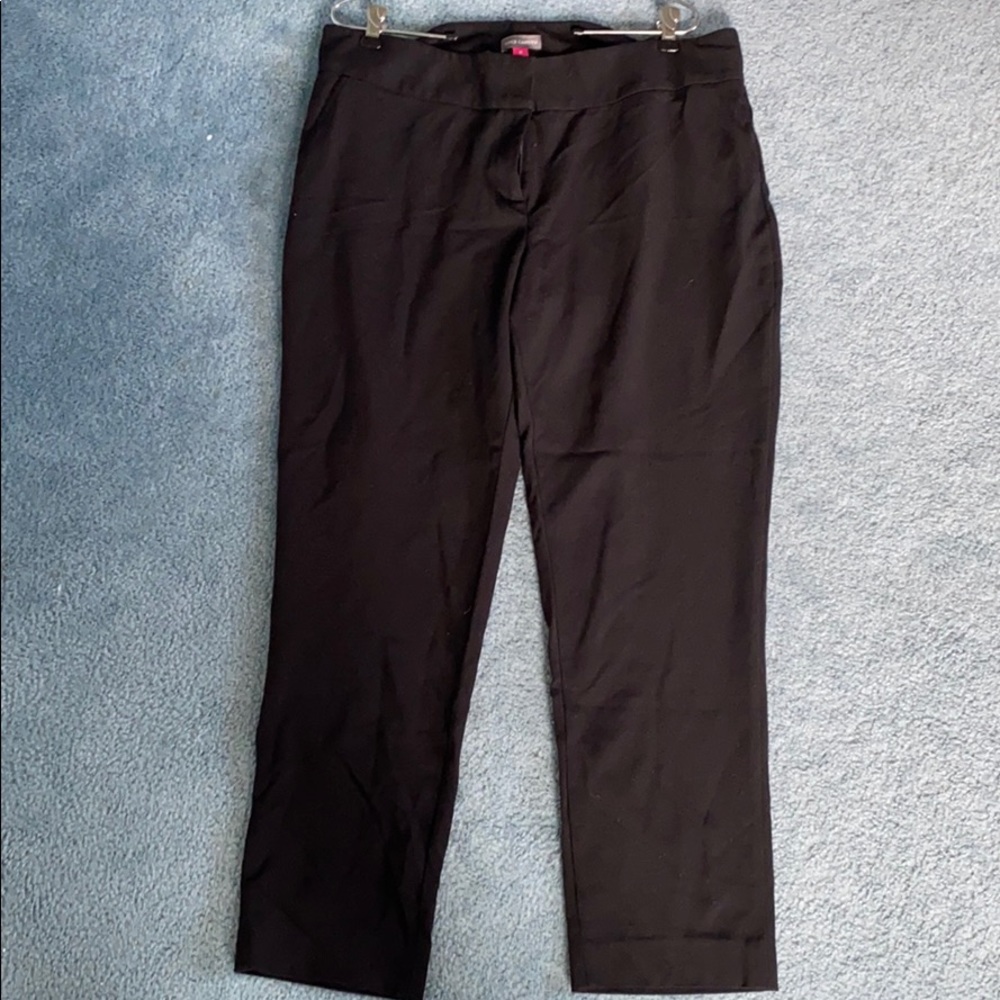 Black skinny stretch dress pants